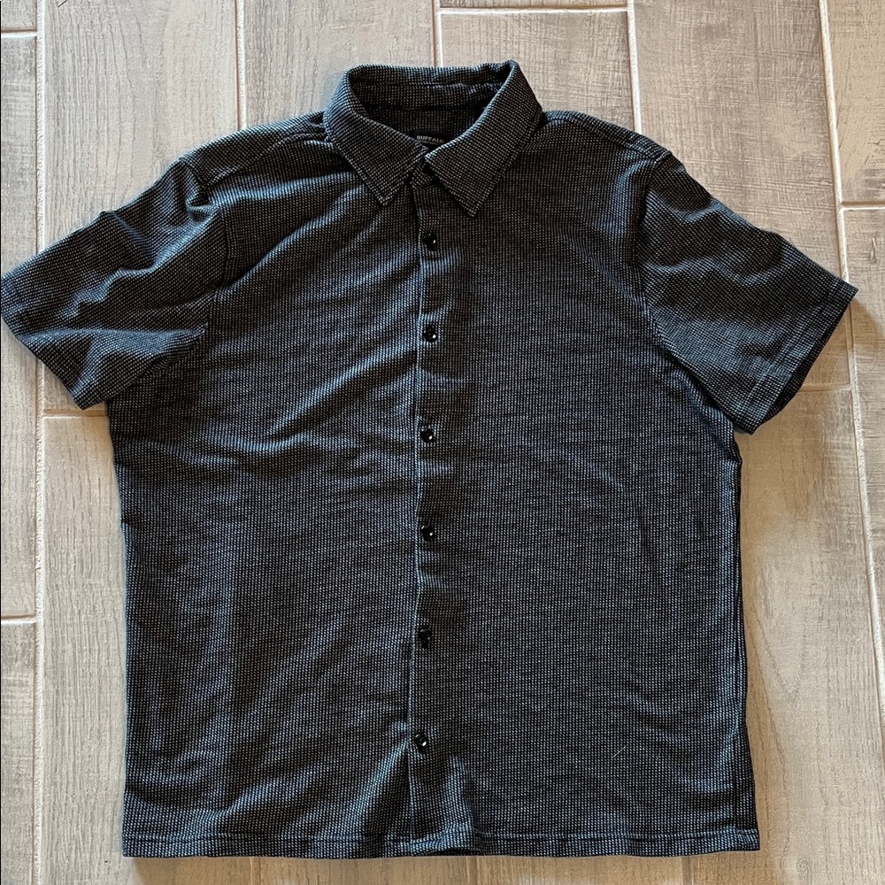 Buffalo David Bitton Black/Charcoal Button Down Woven Shirt